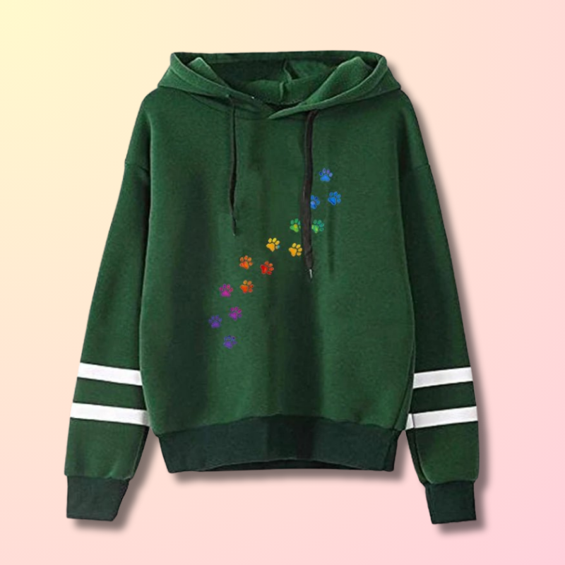 Sweat Kawaii pattes de chat