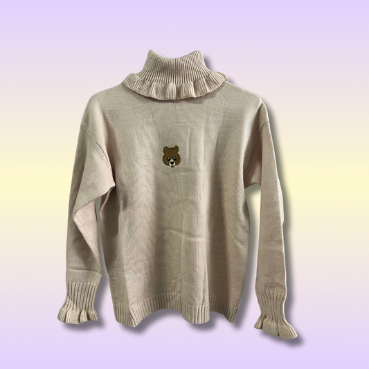 Pull Kawaii à Col Montant