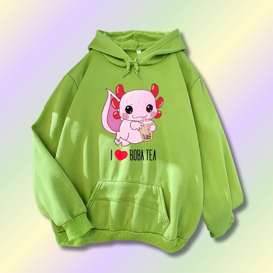 Sweat à Capuche Kawaii Boba Milk Tea