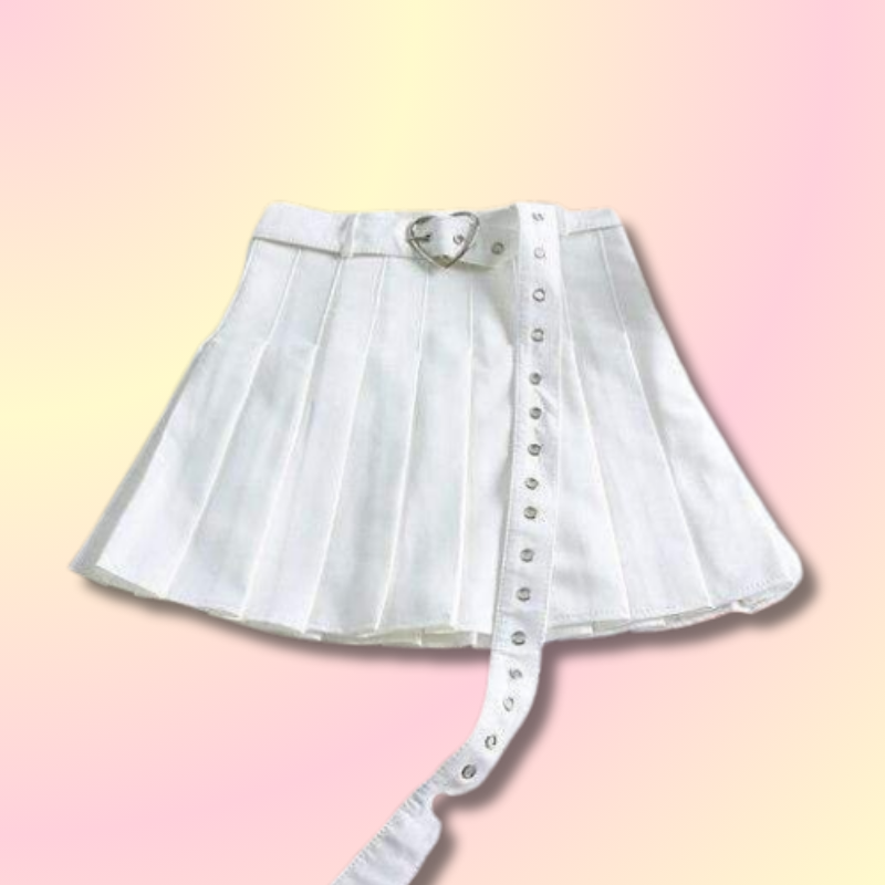 Charming Kawaii Pleated Skirt