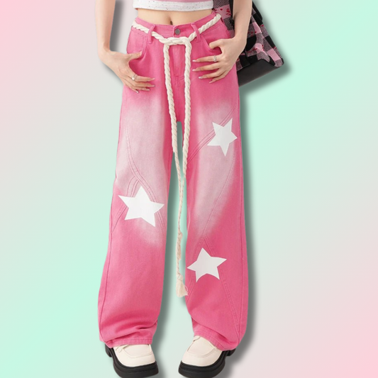 Pantalon Etoiles Kawaii