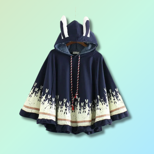Bunny Ears Hooded Cloak