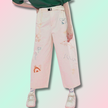 Kawaii Printed Trousers