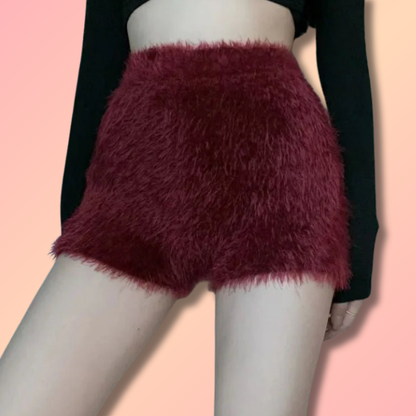 Fluffy Fur Shorts