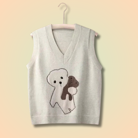 Cute Teddy Bear Sweater Vest