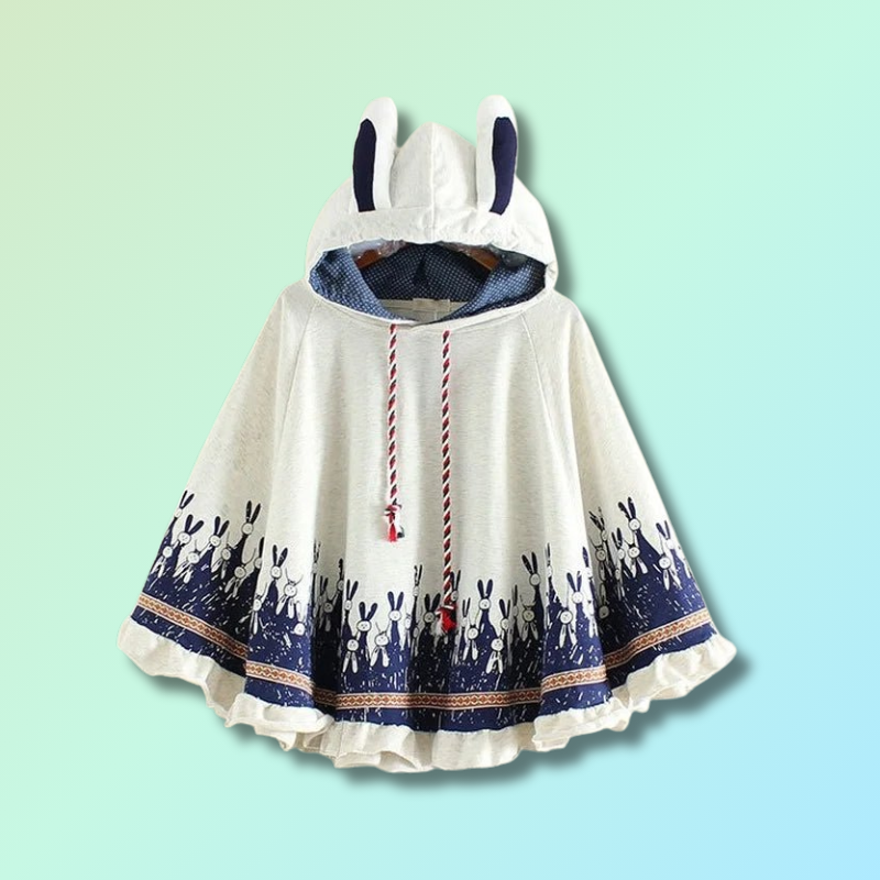 Bunny Ears Hooded Cloak
