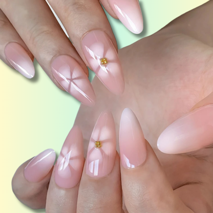Lot de 24 Faux Ongles à Presser Kawaii