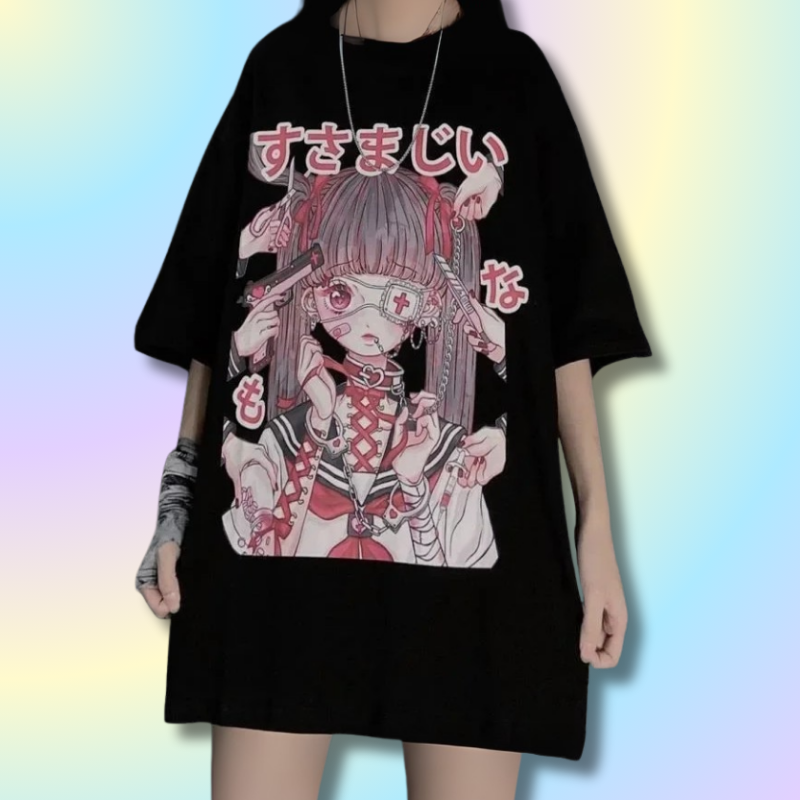 T-shirt Kawaii Oversize