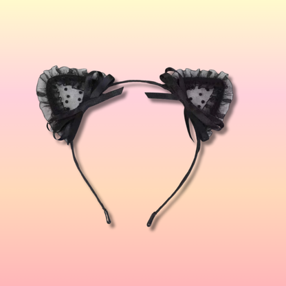 Serre Tête Oreille de Chat Dentelle