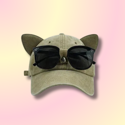 Casquette Vintage Oreilles de Chat Kawaii