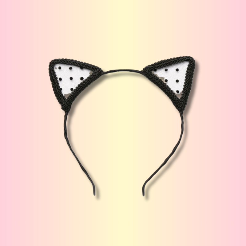Serre Tête Oreille de Chat Dentelle