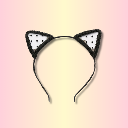Serre Tête Oreille de Chat Dentelle