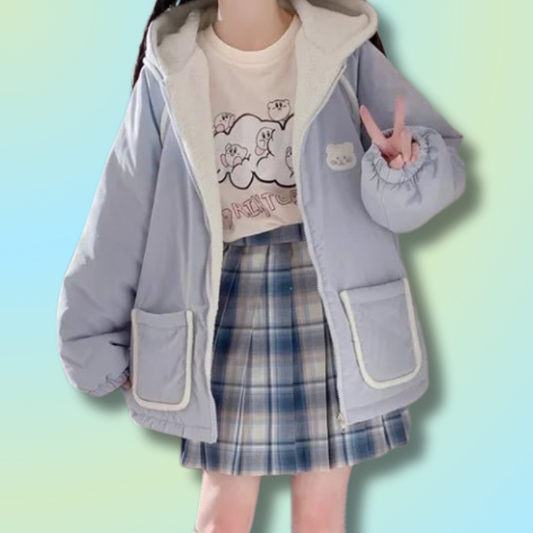 Kawaii Pastel Blue Jacket