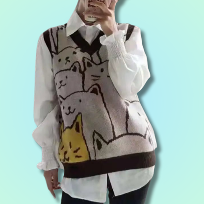 Gilet Ours en Maille