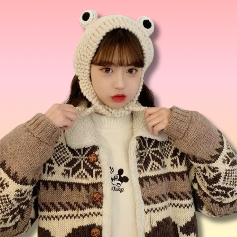 Bonnet Kawaii Grenouille