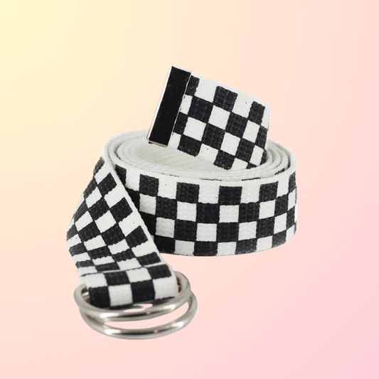 Ceinture à Carreaux Vintage