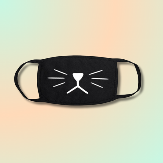 Masque moustache de chaton Kawaii