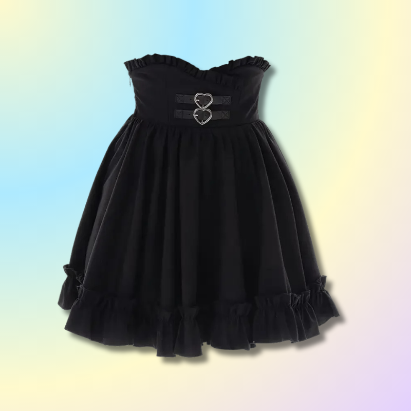 Mini Jupe Noir Harajuku