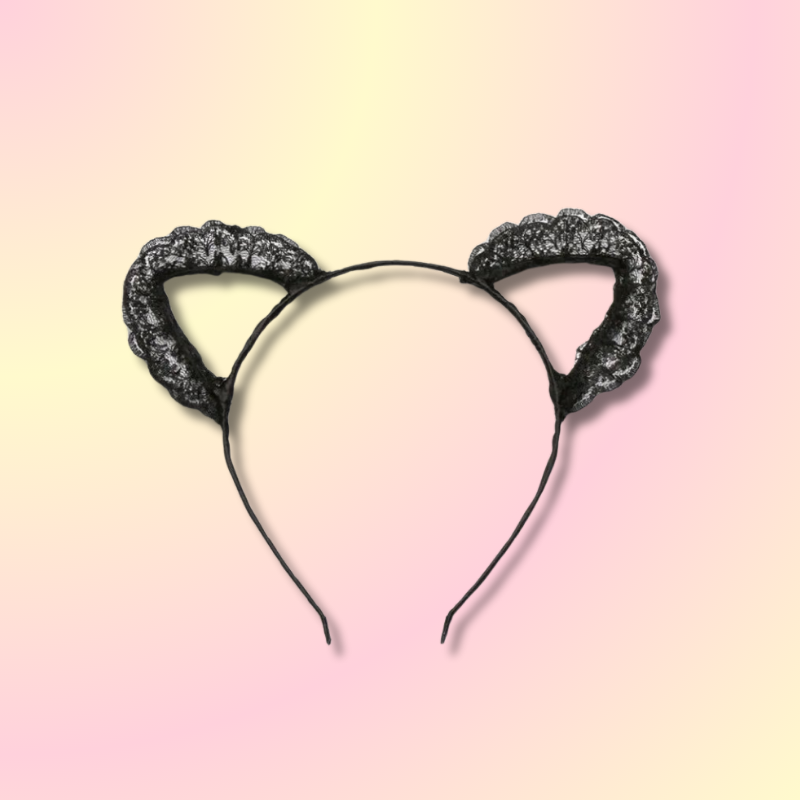 Serre Tête Oreille de Chat Dentelle