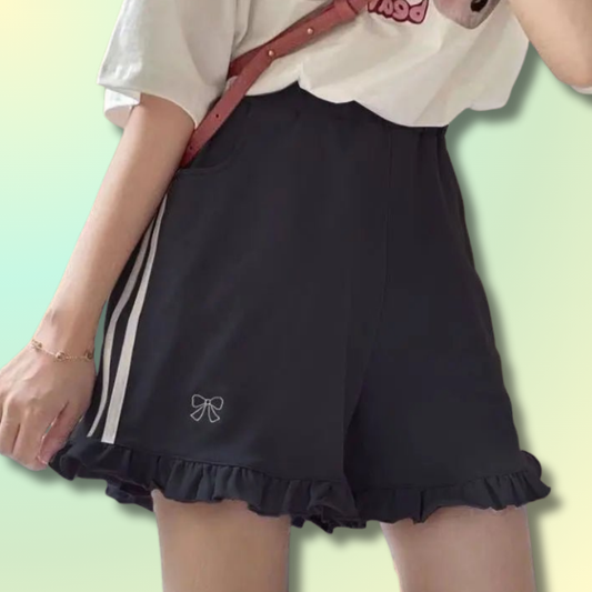 Ruffled High Waist Kawaii Shorts
