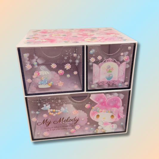 Kawaii Three-Tier Drawer Storage Box