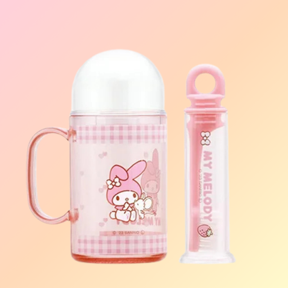Cute Sanrio Toothbrush & Cup Set