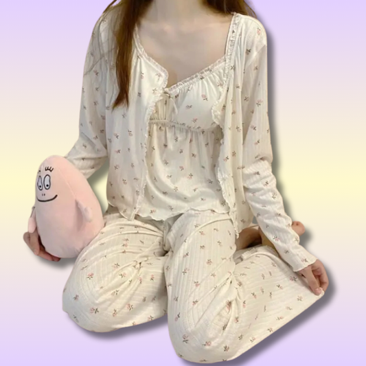 Three-piece Cute Pyjama Set