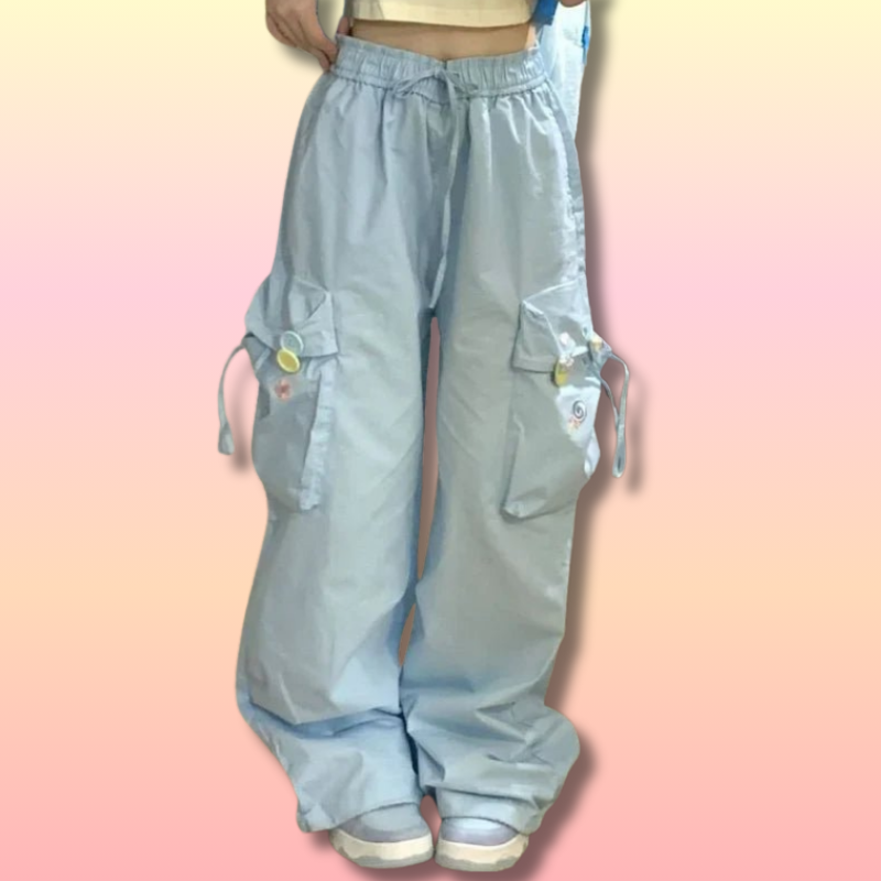 Pantalon Cargo Kawaii