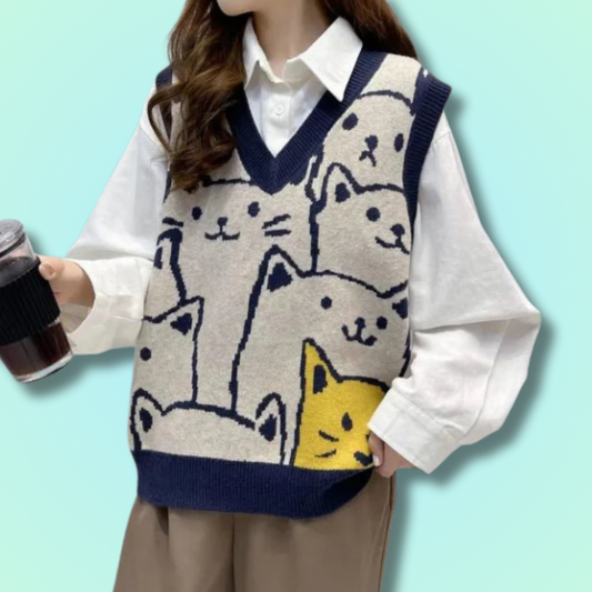 Bear Knit Vest