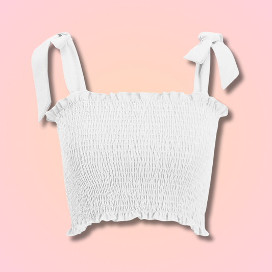 Kawaii White Cropped Tee