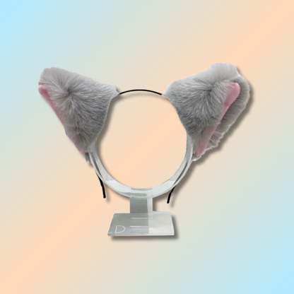 Serre Tête Oreilles de Chat Fausse Fourrure