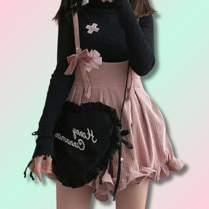 Cute Corduroy Short Dungarees