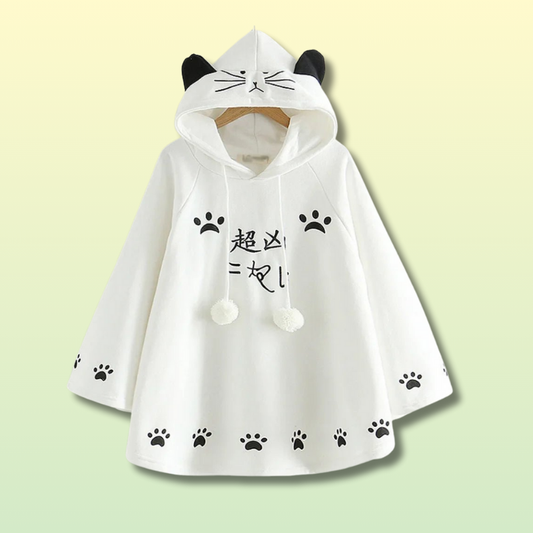 Cat Ears Women Kawaii Hoodie Cloak