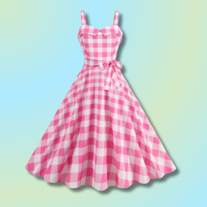Kawaii Bow Tie Pin-Up Dress