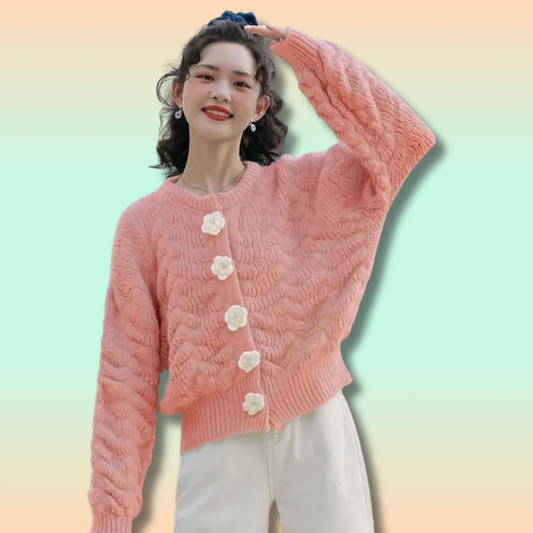 Kawaii Cozy Knit Cardigan