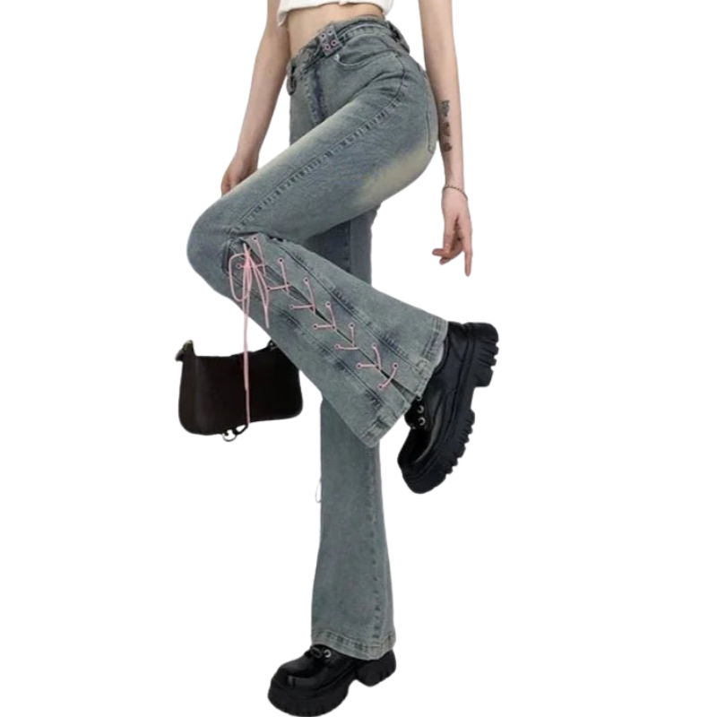 Jean à Lacets Kawaii