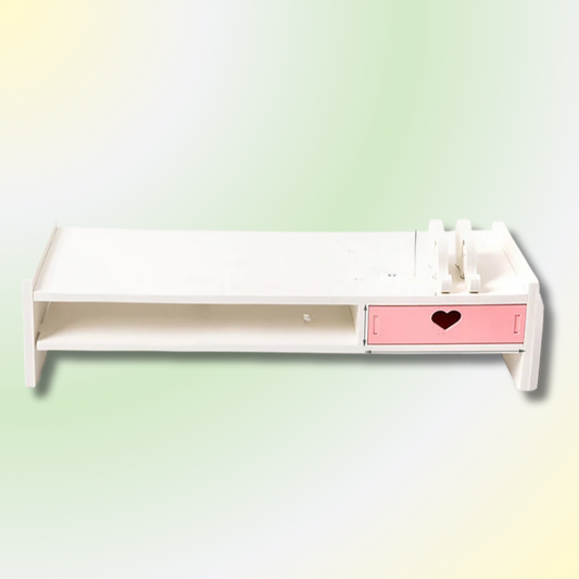 Kawaii Pink Student Desk Storage