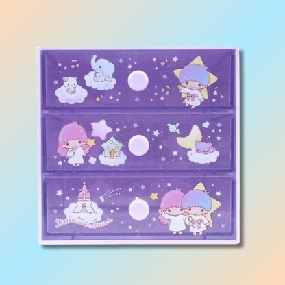 Kawaii Three-Tier Drawer Storage Box