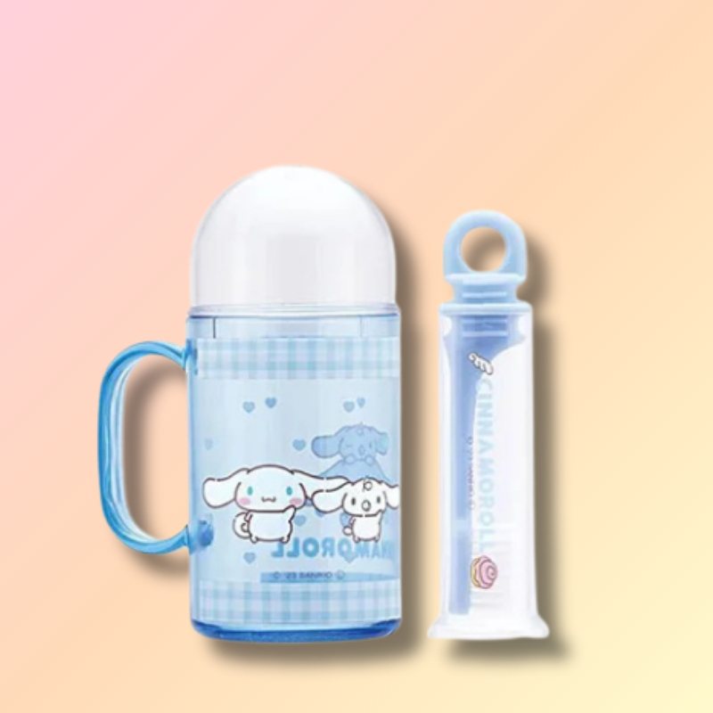 Cute Sanrio Toothbrush & Cup Set