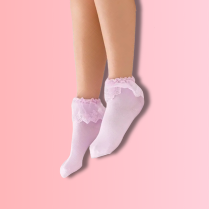 Chaussettes à Volants et Dentelle Kawaii