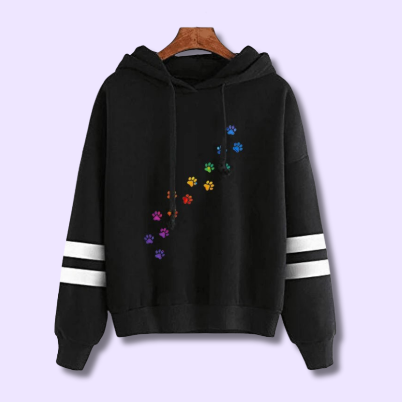 Sweat Kawaii pattes de chat