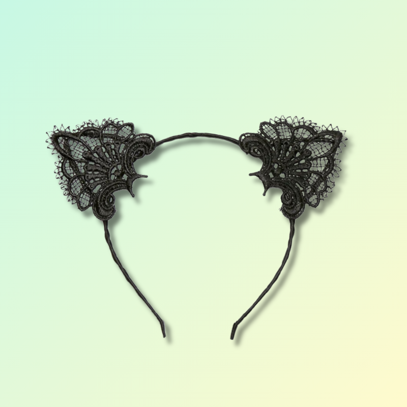 Serre Tête Oreille de Chat Dentelle