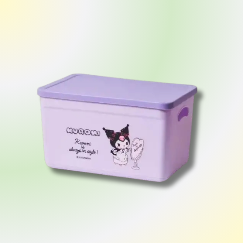Kawaii Desktop Storage Box with Lid