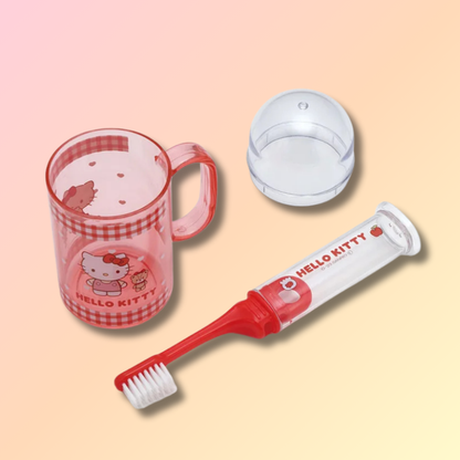 Cute Sanrio Toothbrush & Cup Set