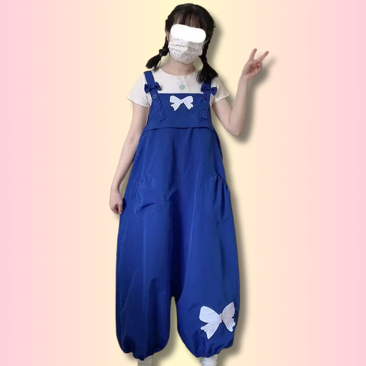 Salopette Kawaii à Nœuds