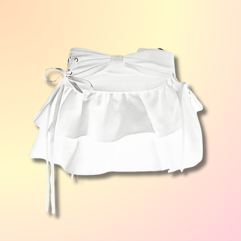 Mini Jupe à Lacets Kawaii