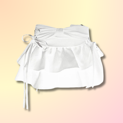 Mini Jupe à Lacets Kawaii