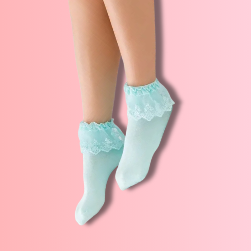 Chaussettes à Volants et Dentelle Kawaii