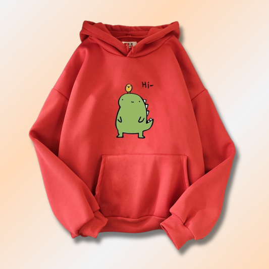 Sweat à Capuche Dinosaure Harajuku Kawaii