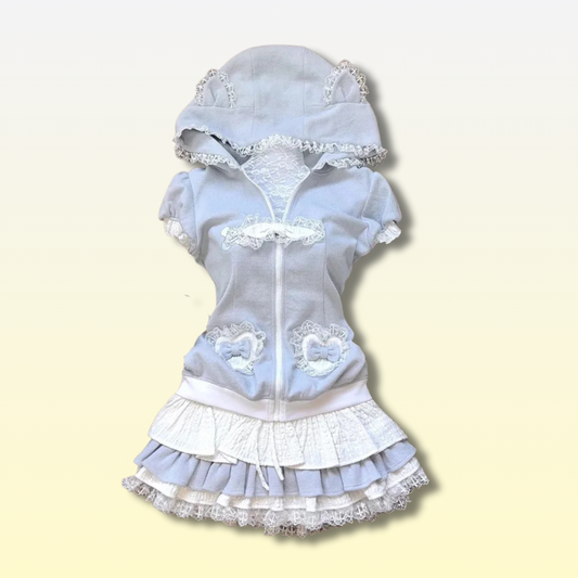 Ensemble jupe Lolita Mignonne Kawaii